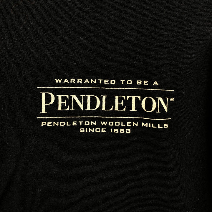 Pendleton Long-Sleeve T-Shirt (Men's Size L) cotton black type Vintage Second Hand