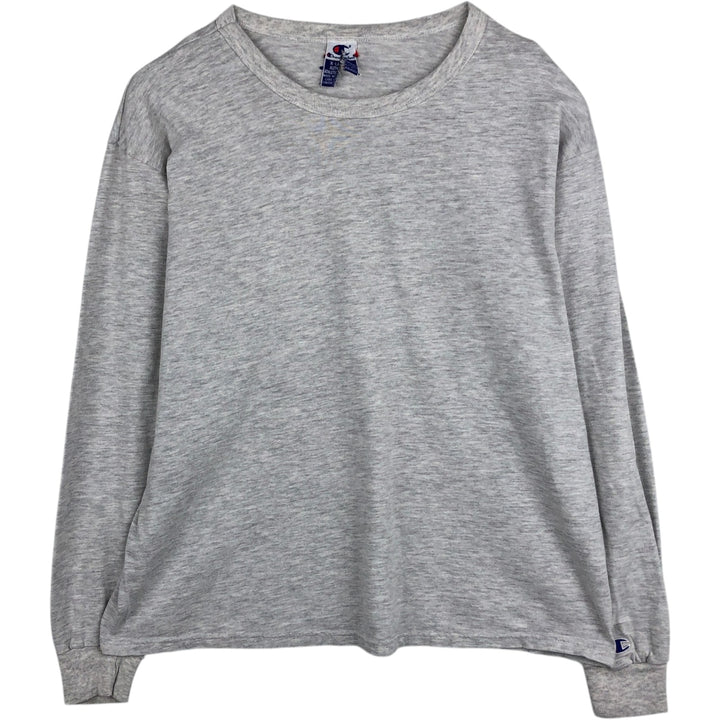 2000'S Champion Authentic Athletic Apparel Long Sleeve T-Shirt, Men's XL cotton gray type Vintage Second Hand