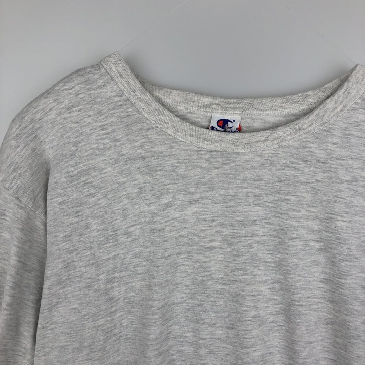 2000'S Champion Authentic Athletic Apparel Long Sleeve T-Shirt, Men's XL cotton gray type Vintage Second Hand