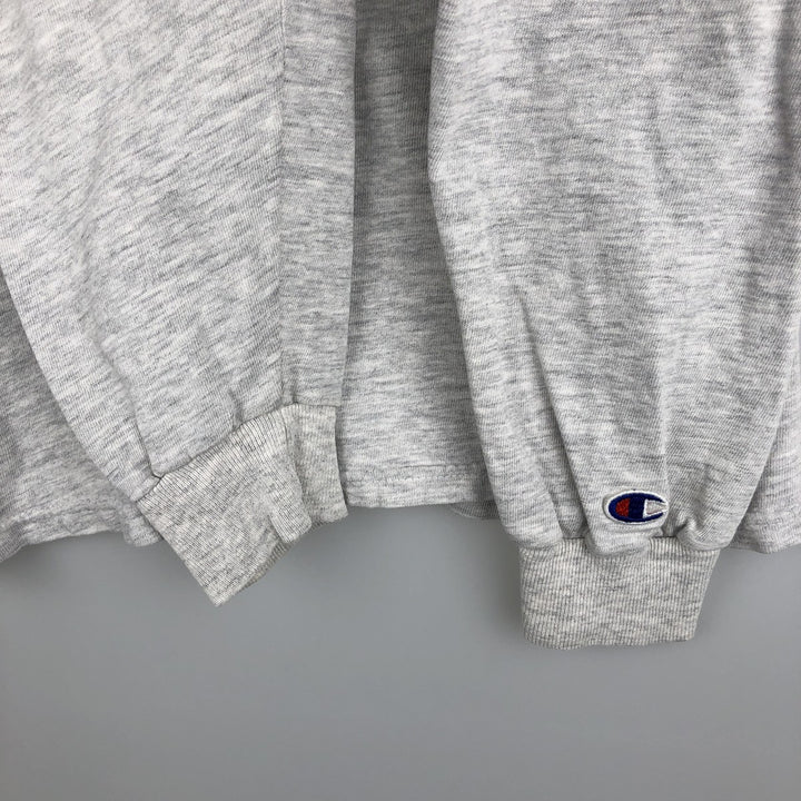 2000'S Champion Authentic Athletic Apparel Long Sleeve T-Shirt, Men's XL cotton gray type Vintage Second Hand