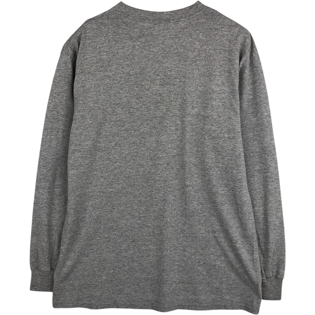 Adidas long-sleeved T-shirt, men's size M cotton gray type Vintage Second Hand