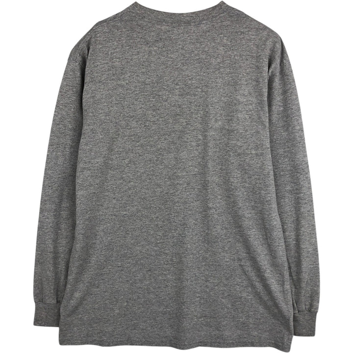 Adidas long-sleeved T-shirt, men's size M cotton gray type Vintage Second Hand