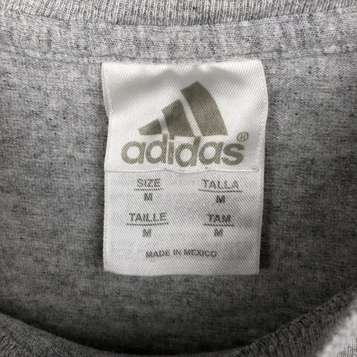 Adidas long-sleeved T-shirt, men's size M cotton gray type Vintage Second Hand