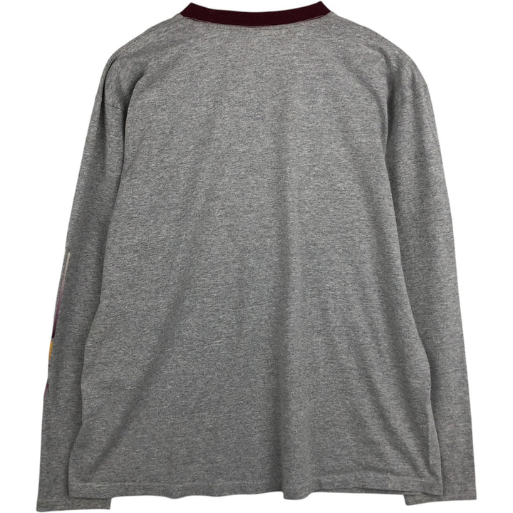 Reebok Long-Sleeve T-Shirt (Men's Size L) cotton gray type Vintage Second Hand