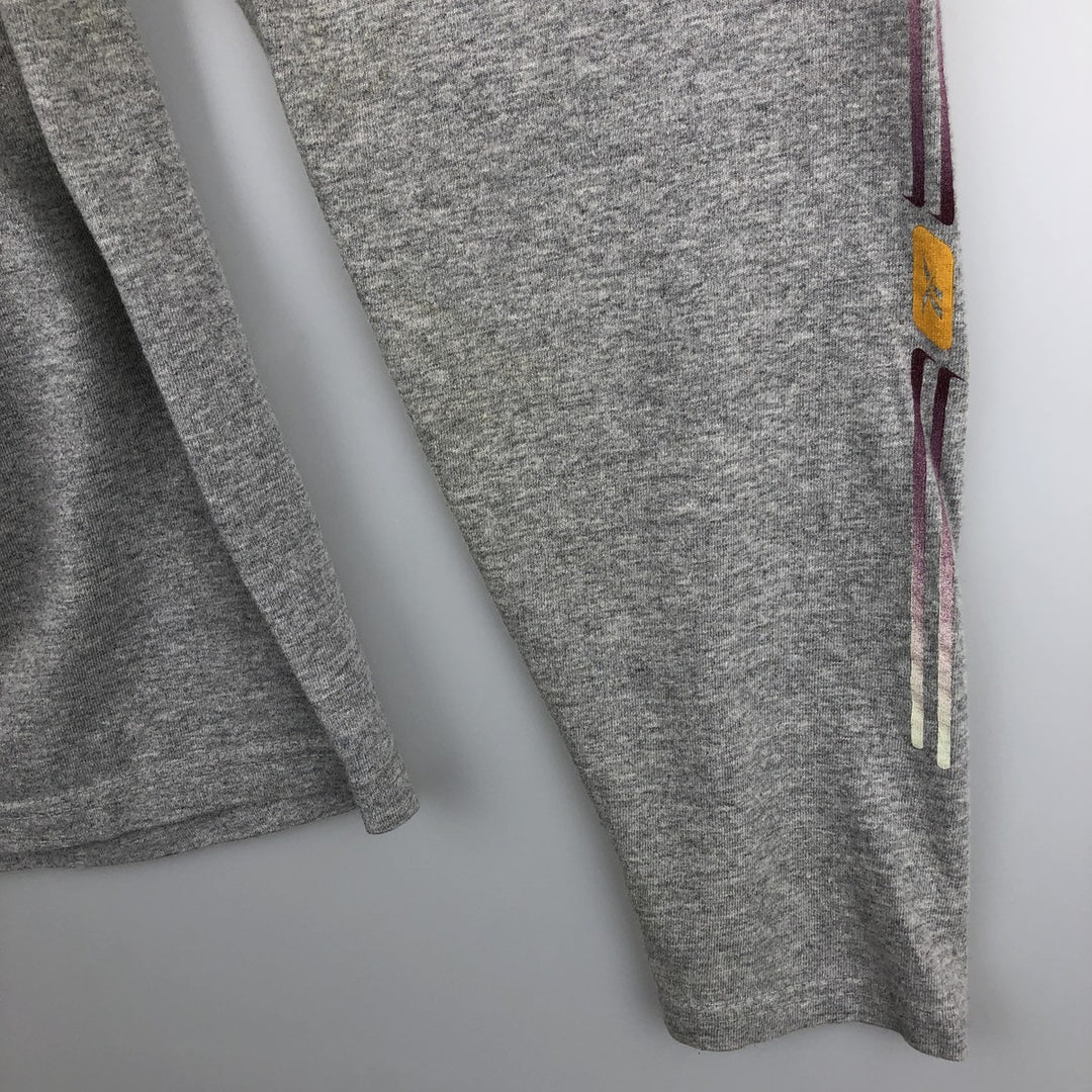 Reebok Long-Sleeve T-Shirt (Men's Size L) cotton gray type Vintage Second Hand