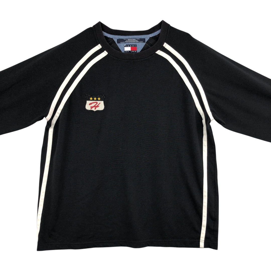 90'S Tommy Hilfiger Long-Sleeve T-Shirt (Men's XL equivalent) polyester black type Vintage Second Hand