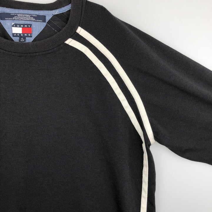 90'S Tommy Hilfiger Long-Sleeve T-Shirt (Men's XL equivalent) polyester black type Vintage Second Hand