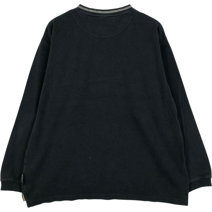 90'S Columbia V-neck Long-sleeve T-shirt, Men's XL equivalent, Vintage cotton black type Vintage Second Hand