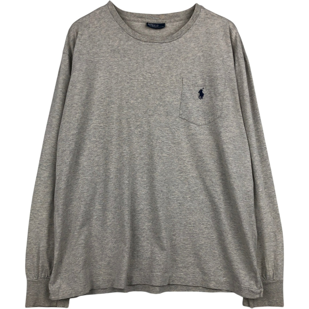 Ralph Lauren POLO by Ralph Lauren Men's L size Vintage unclear gray type Vintage Second Hand