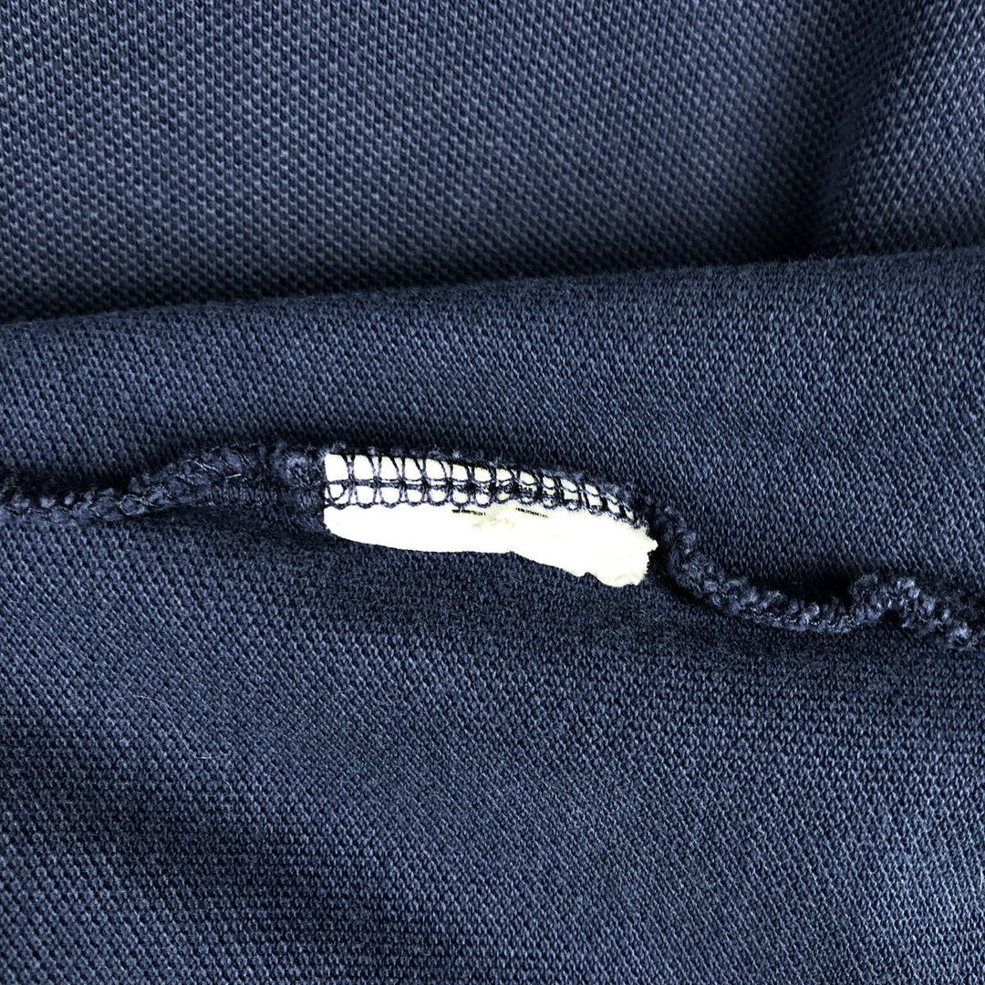 Ralph Lauren POLO RALPH LAUREN Hooded Piqué Long-Sleeve T-Shirt (Men's Size L) unclear navy blue type Vintage Second Hand