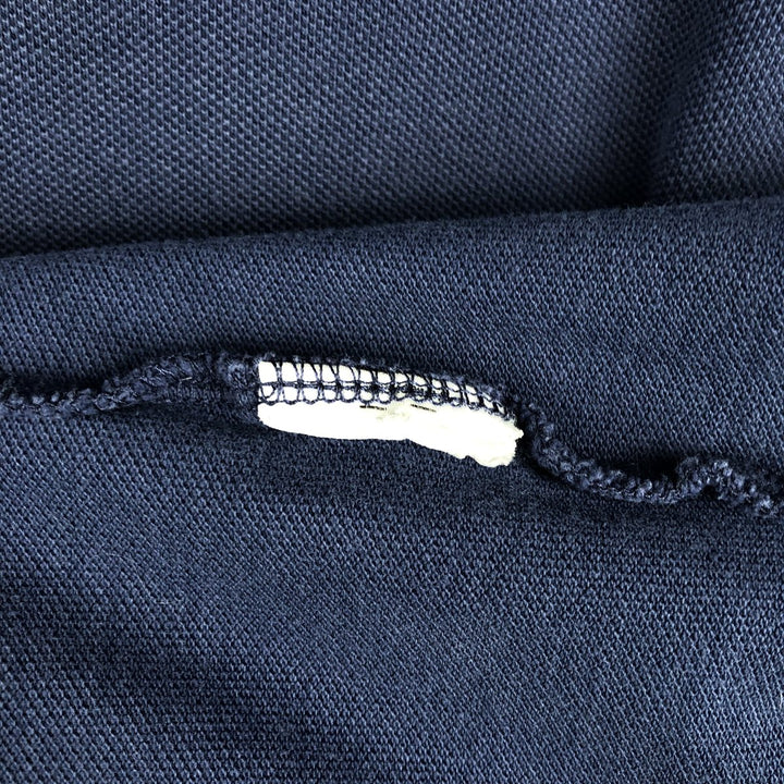 Ralph Lauren POLO RALPH LAUREN Hooded Piqué Long-Sleeve T-Shirt (Men's Size L) unclear navy blue type Vintage Second Hand