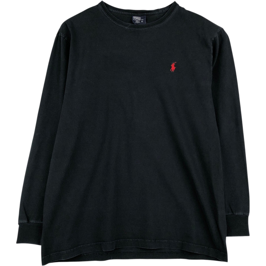 Ralph Lauren POLO by Ralph Lauren Long T-shirt, Men's S size cotton black type Vintage Second Hand