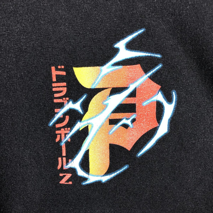 Primitive DRAGONBALL Z Shenron Anime Character Print Long-Sleeve T-Shirt (Men's Size L) cotton black type Vintage Second Hand
