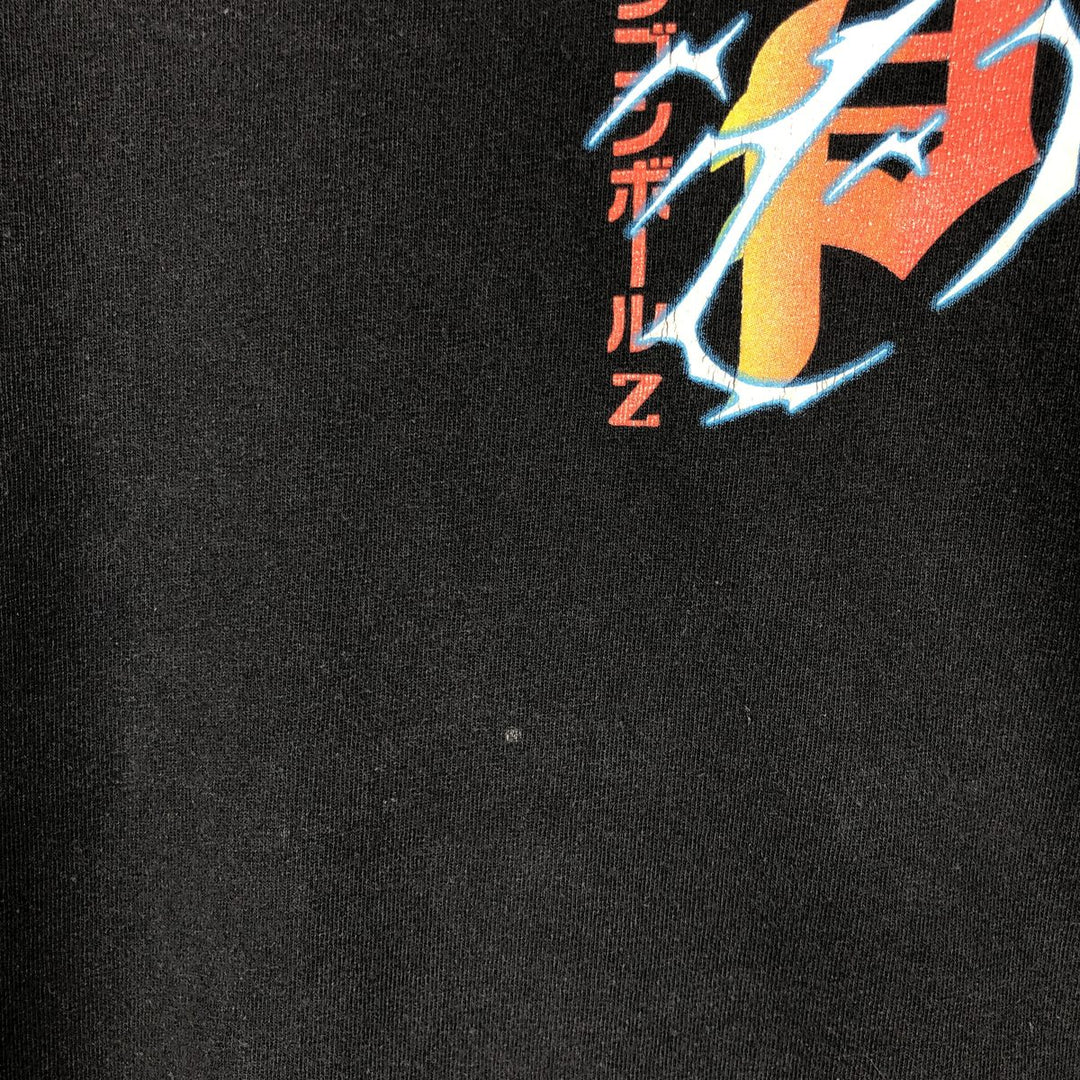 Primitive DRAGONBALL Z Shenron Anime Character Print Long-Sleeve T-Shirt (Men's Size L) cotton black type Vintage Second Hand
