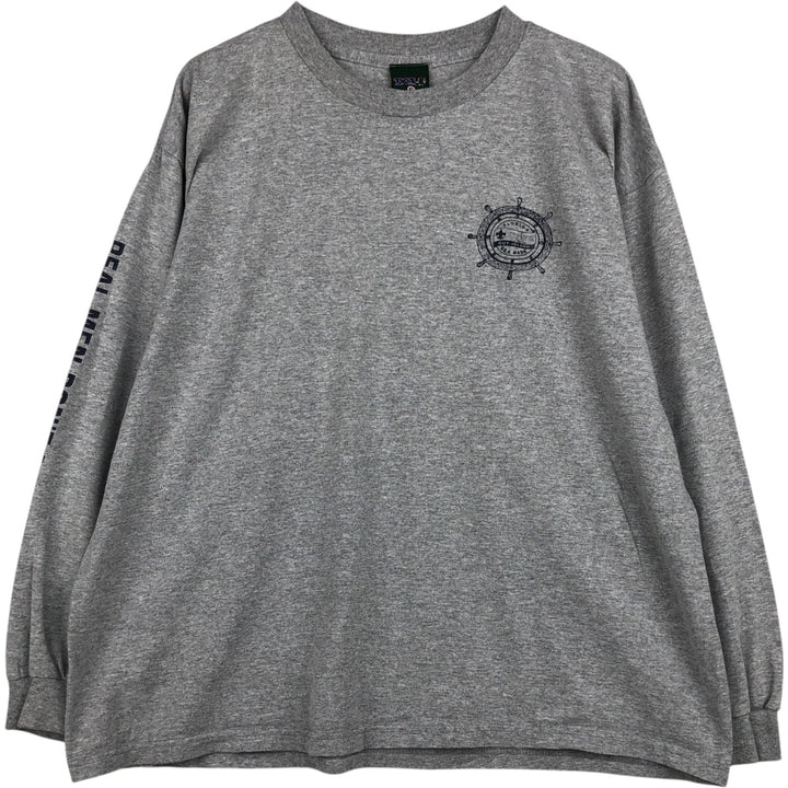 90'S MV SPORT Long-Sleeve T-Shirt, Men's XL (approx.), Vintage cotton gray type Vintage Second Hand