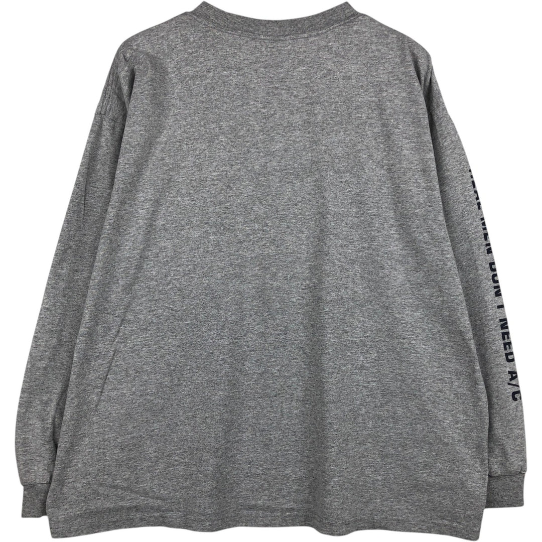 90'S MV SPORT Long-Sleeve T-Shirt, Men's XL (approx.), Vintage cotton gray type Vintage Second Hand