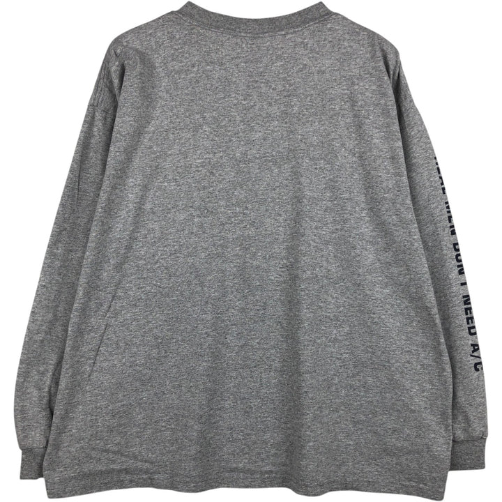 90'S MV SPORT Long-Sleeve T-Shirt, Men's XL (approx.), Vintage cotton gray type Vintage Second Hand