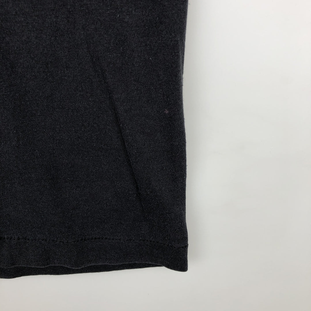 90'S Tee Jays HEF-T Long-Sleeve T-Shirt, Made in USA, Men's Size L (Equivalent), Vintage polyester black type Vintage Second Hand