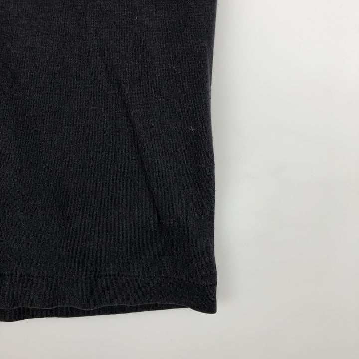 90'S Tee Jays HEF-T Long-Sleeve T-Shirt, Made in USA, Men's Size L (Equivalent), Vintage polyester black type Vintage Second Hand