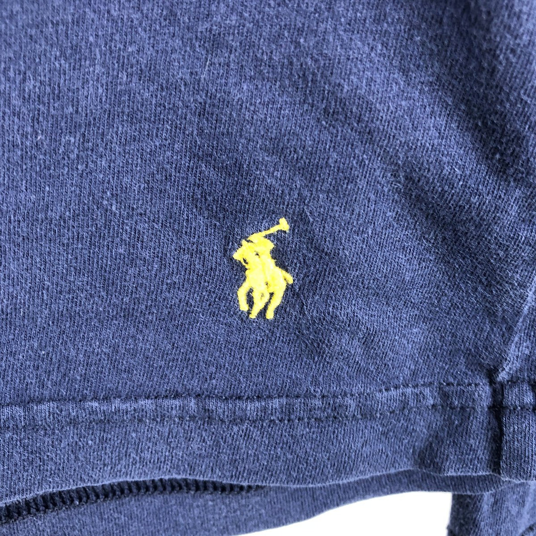 Ralph Lauren POLO RALPH LAUREN long-sleeved T-shirt, men's size L cotton navy blue type Vintage Second Hand