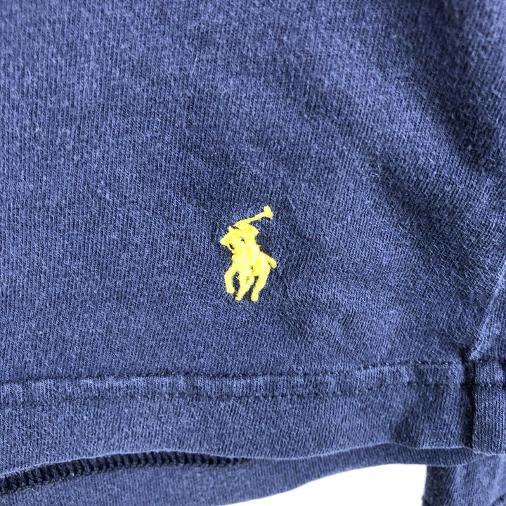 Ralph Lauren POLO RALPH LAUREN long-sleeved T-shirt, men's size L cotton navy blue type Vintage Second Hand