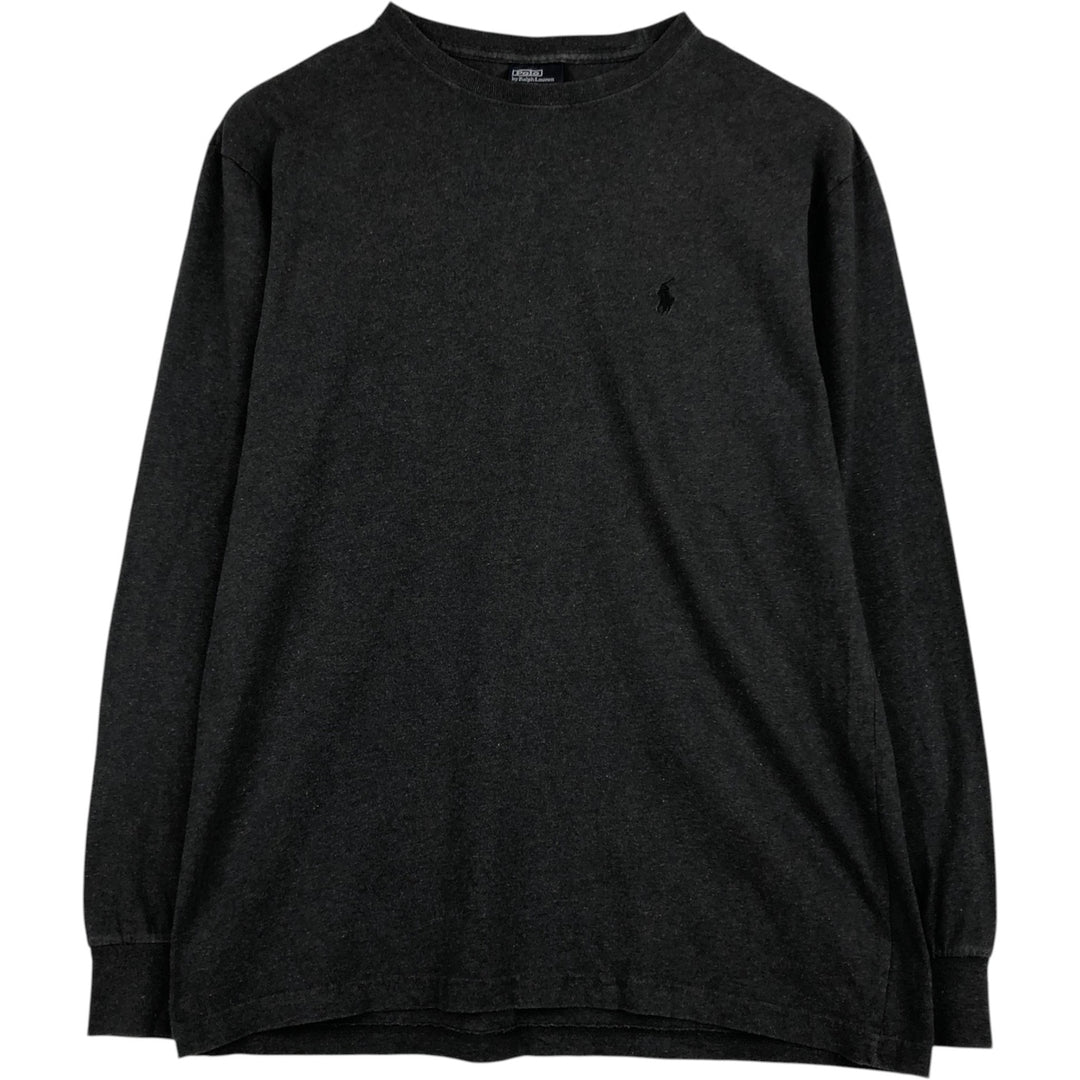 Ralph Lauren POLO by Ralph Lauren Long T-shirt, Men's S size cotton gray type Vintage Second Hand