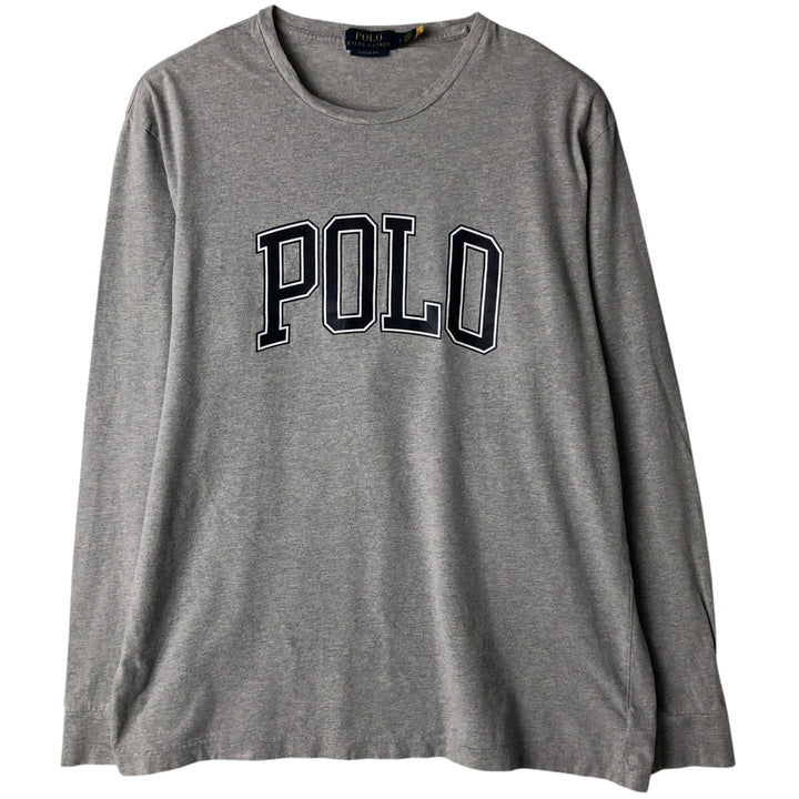 Ralph Lauren POLO RALPH LAUREN CLASSIC FIT Long-Sleeve T-Shirt (Men's Size L) cotton gray type Vintage Second Hand