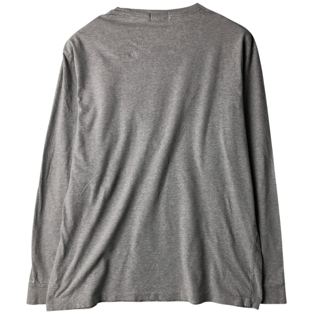 Ralph Lauren POLO RALPH LAUREN CLASSIC FIT Long-Sleeve T-Shirt (Men's Size L) cotton gray type Vintage Second Hand