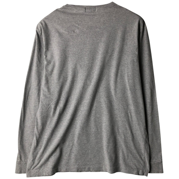 Ralph Lauren POLO RALPH LAUREN CLASSIC FIT Long-Sleeve T-Shirt (Men's Size L) cotton gray type Vintage Second Hand