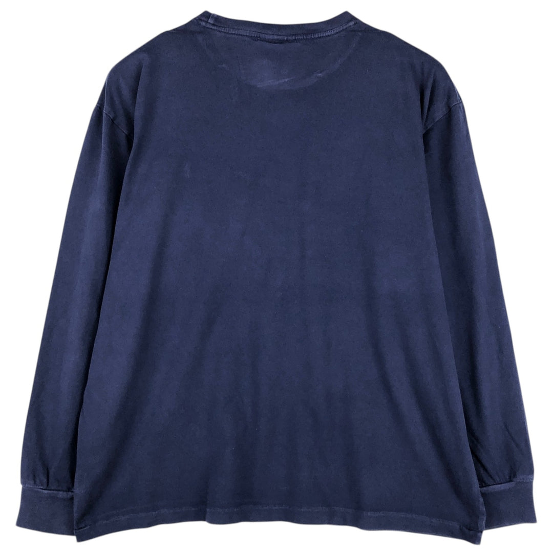 Ralph Lauren POLO by Ralph Lauren long-sleeved T-shirt, men's size L cotton navy blue type Vintage Second Hand