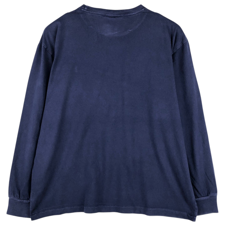 Ralph Lauren POLO by Ralph Lauren long-sleeved T-shirt, men's size L cotton navy blue type Vintage Second Hand
