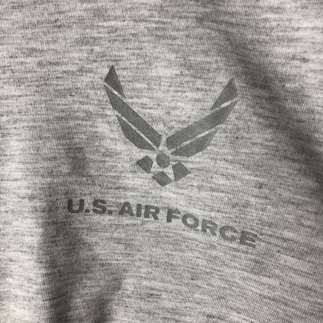 SOFFE US AIR FORCE Military Long-Sleeve T-Shirt, Made in USA, Men's Size XL (approx.) polyester gray type Vintage Second Hand