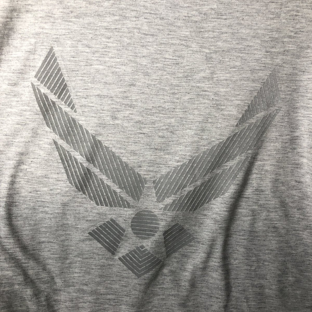 SOFFE US AIR FORCE Military Long-Sleeve T-Shirt, Made in USA, Men's Size XL (approx.) polyester gray type Vintage Second Hand
