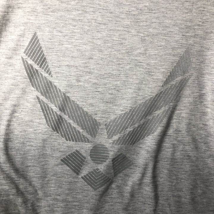 SOFFE US AIR FORCE Military Long-Sleeve T-Shirt, Made in USA, Men's Size XL (approx.) polyester gray type Vintage Second Hand
