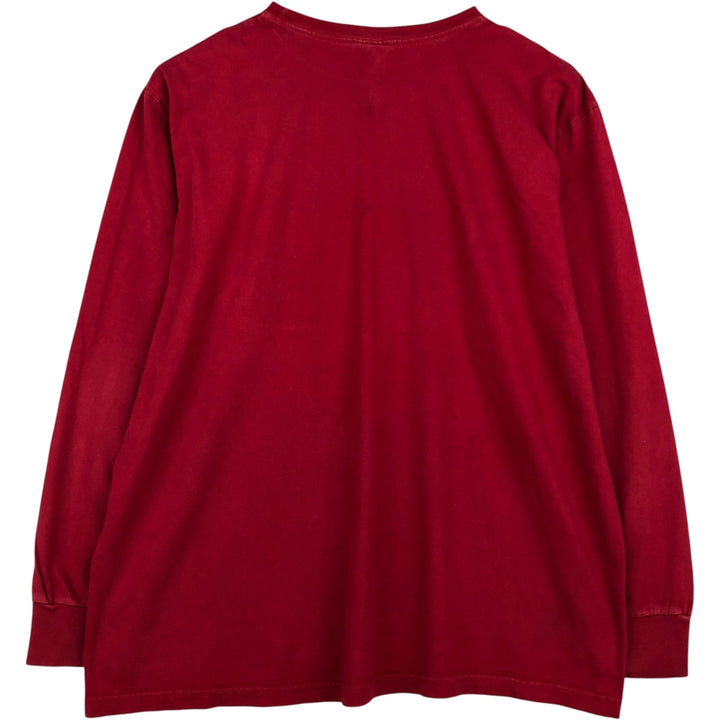 Ralph Lauren POLO by Ralph Lauren long-sleeved T-shirt, men's size L cotton red type Vintage Second Hand