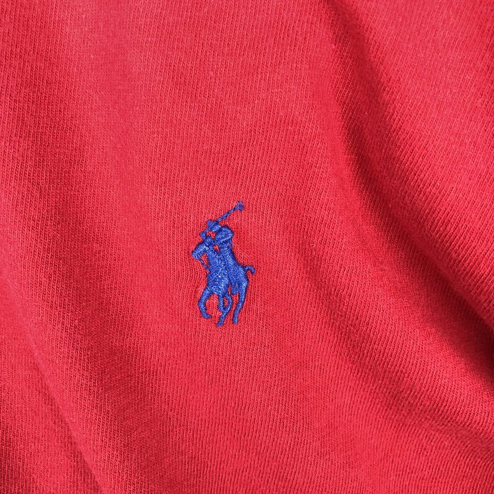 Ralph Lauren POLO by Ralph Lauren long-sleeved T-shirt, men's size L cotton red type Vintage Second Hand
