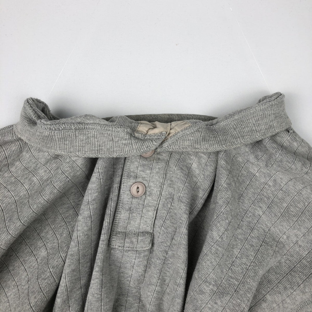 Ralph Lauren POLO by Ralph Lauren Long-Sleeve T-Shirt, Men's Size L (equivalent), Henley Neck cotton gray type Vintage Second Hand