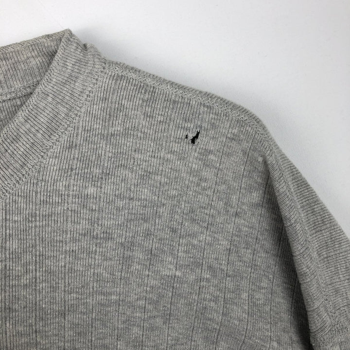 Ralph Lauren POLO by Ralph Lauren Long-Sleeve T-Shirt, Men's Size L (equivalent), Henley Neck cotton gray type Vintage Second Hand