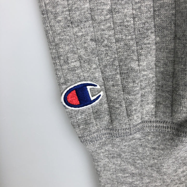Champion Long-Sleeve T-Shirt, Made in USA, Men's Size M cotton gray type Vintage Second Hand