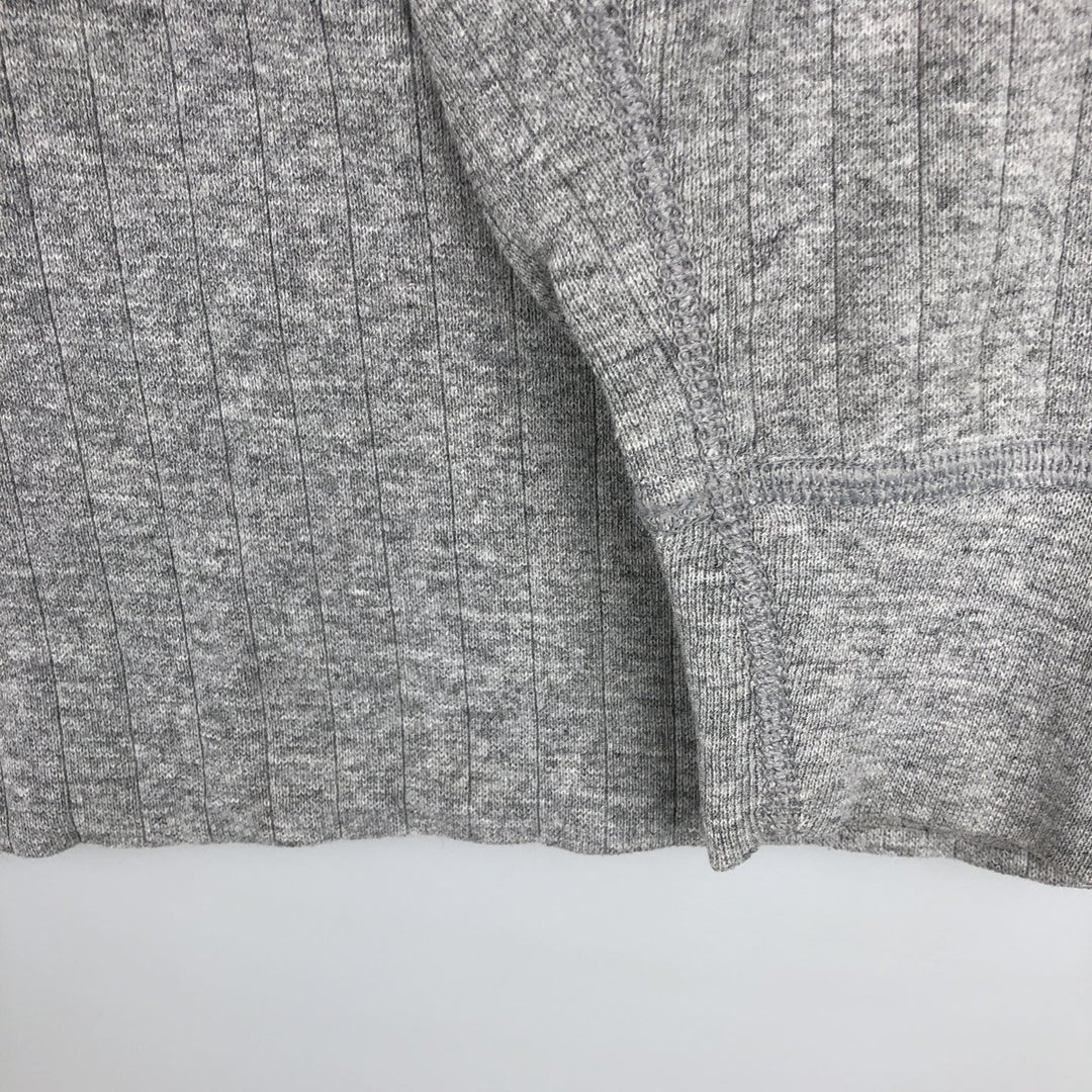 Champion Long-Sleeve T-Shirt, Made in USA, Men's Size M cotton gray type Vintage Second Hand