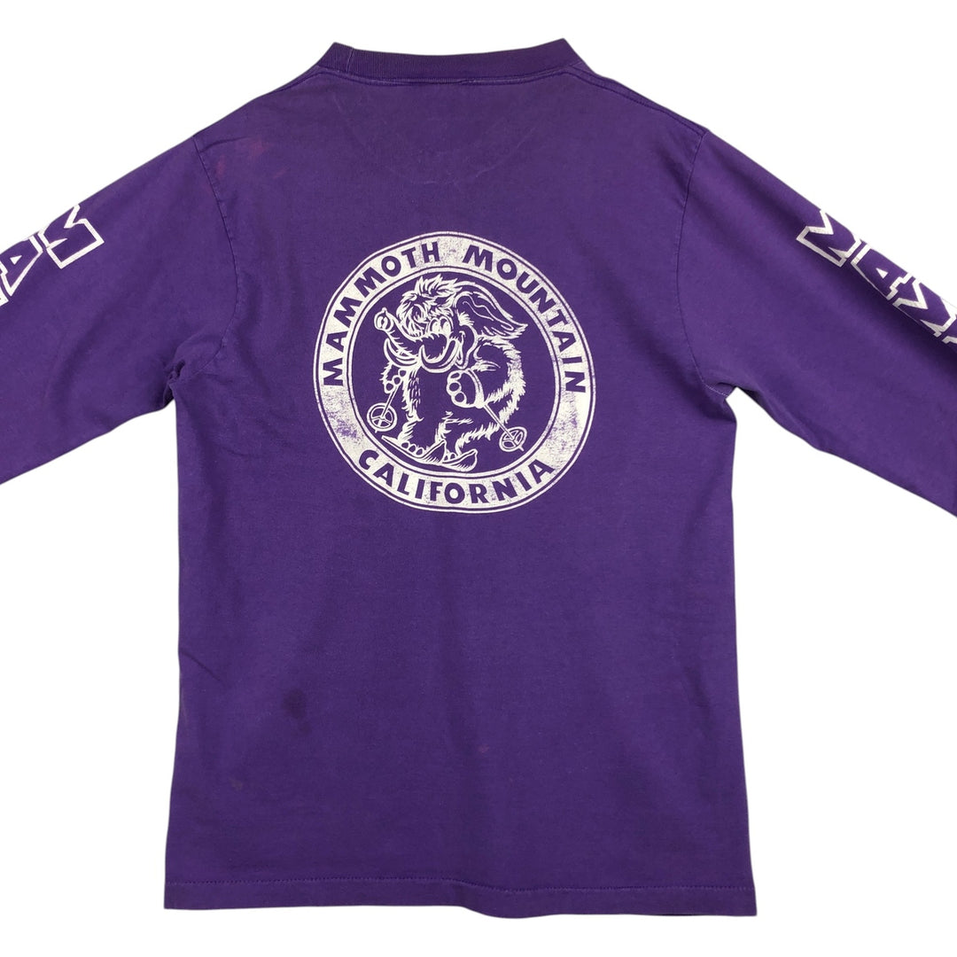 90'S Anvil Long Sleeve T-Shirt, Made in USA, Men's L Size, Vintage cotton purple type Vintage Second Hand