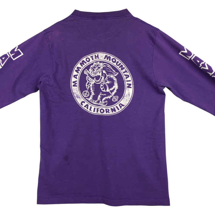 90'S Anvil Long Sleeve T-Shirt, Made in USA, Men's L Size, Vintage cotton purple type Vintage Second Hand
