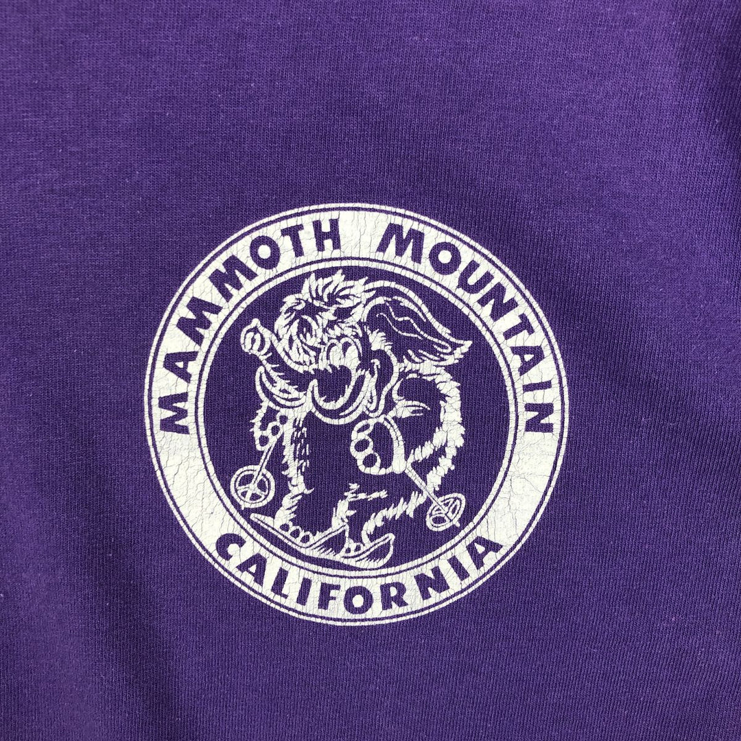 90'S Anvil Long Sleeve T-Shirt, Made in USA, Men's L Size, Vintage cotton purple type Vintage Second Hand