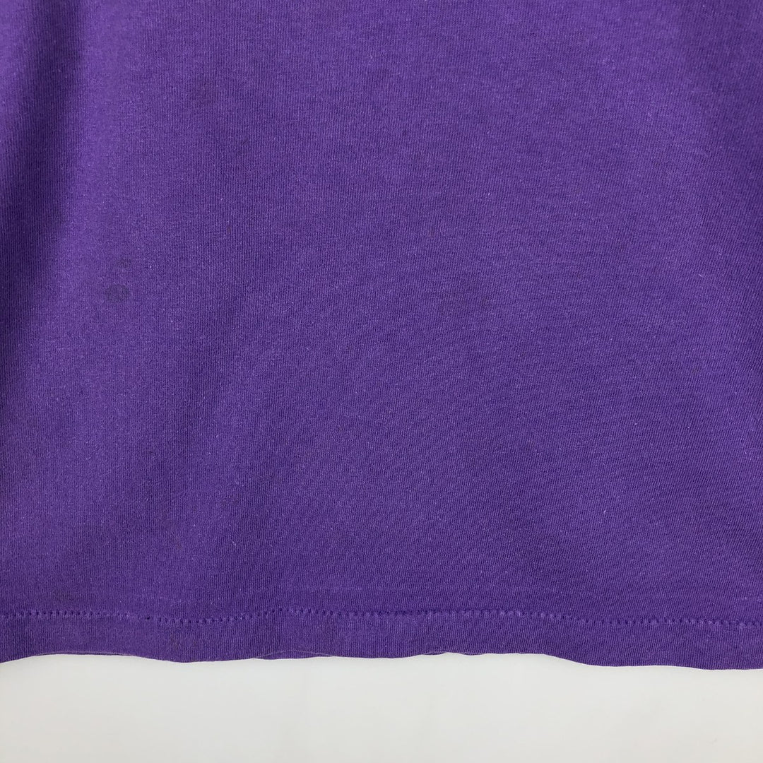 90'S Anvil Long Sleeve T-Shirt, Made in USA, Men's L Size, Vintage cotton purple type Vintage Second Hand