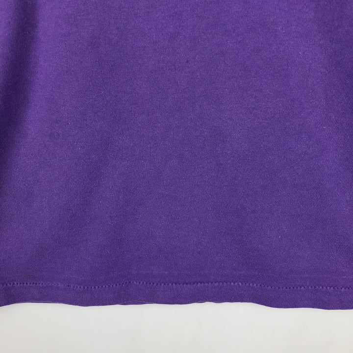 90'S Anvil Long Sleeve T-Shirt, Made in USA, Men's L Size, Vintage cotton purple type Vintage Second Hand