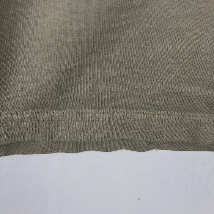90'S Jansport Bear Pattern Long-Sleeve T-Shirt, Made in USA, Men's Size L (Equivalent), Vintage cotton Beige type Vintage Second Hand