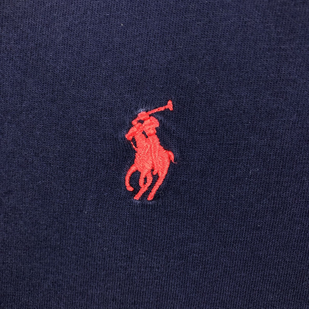 Ralph Lauren POLO by Ralph Lauren long-sleeved T-shirt, men's size L cotton navy blue type Vintage Second Hand