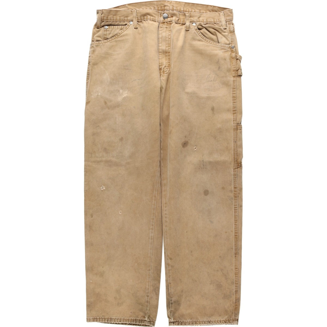 Dickies Relaxed Fit Duck Painter Pants, Men's, W36 equivalent cotton brown type Vintage Second Hand