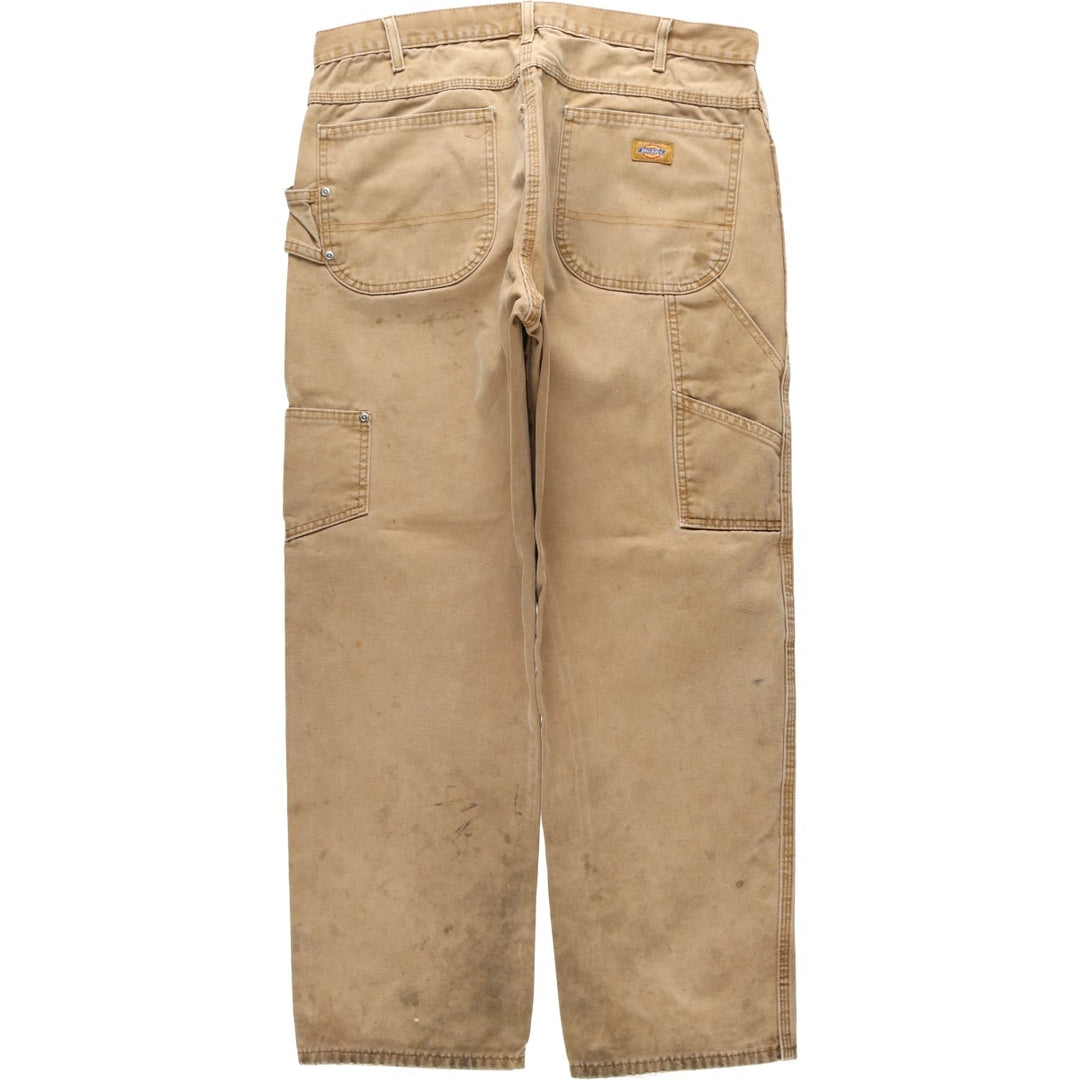 Dickies Relaxed Fit Duck Painter Pants, Men's, W36 equivalent cotton brown type Vintage Second Hand