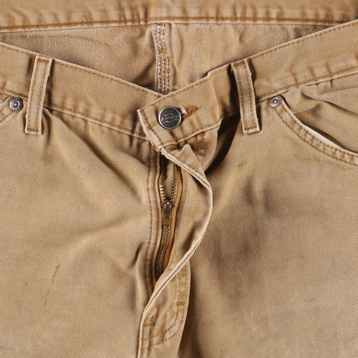 Dickies Relaxed Fit Duck Painter Pants, Men's, W36 equivalent cotton brown type Vintage Second Hand